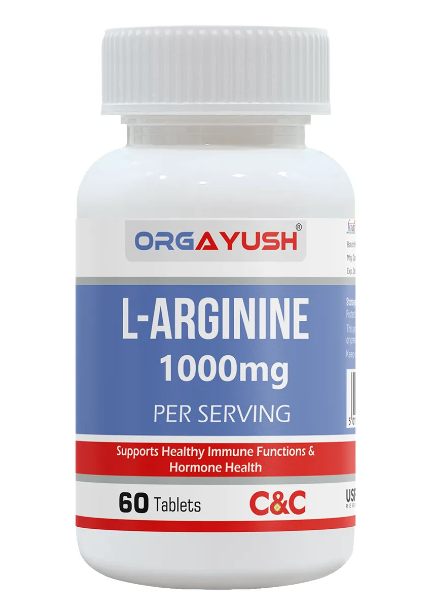 L-Arginine 1000mg Vitality Tablets by Orgayush