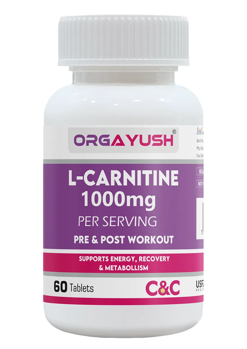 L-Carnitine 1000mg Tablets by Orgayush