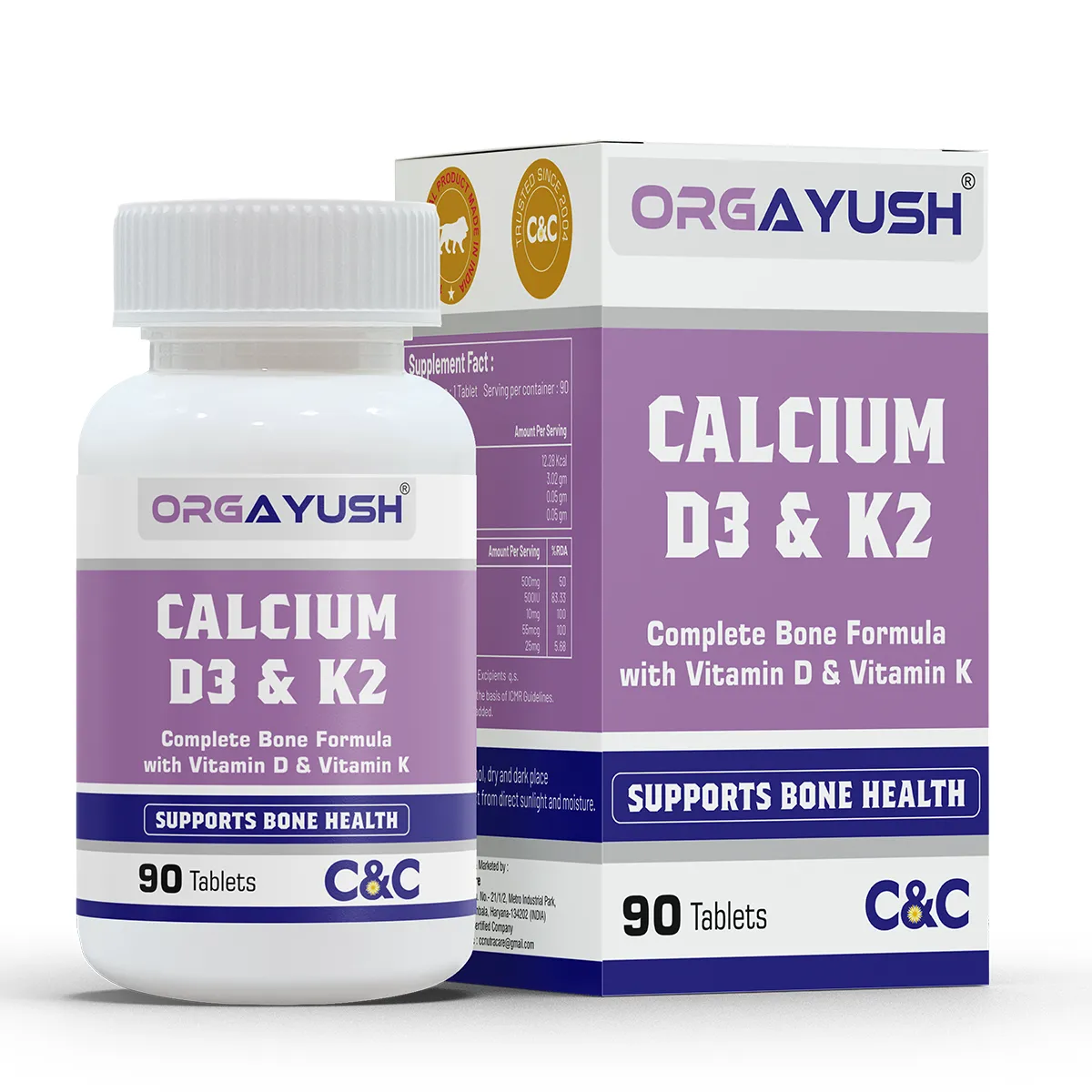 Calcium D3 & K2 Tablets - Image 2