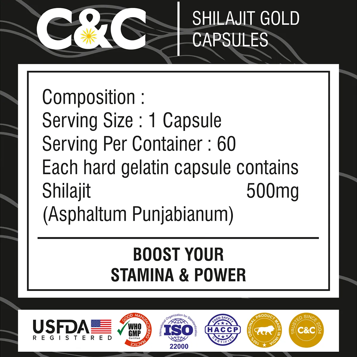 Shilajit Gold 500mg Capsules by Orgayush - Image 5