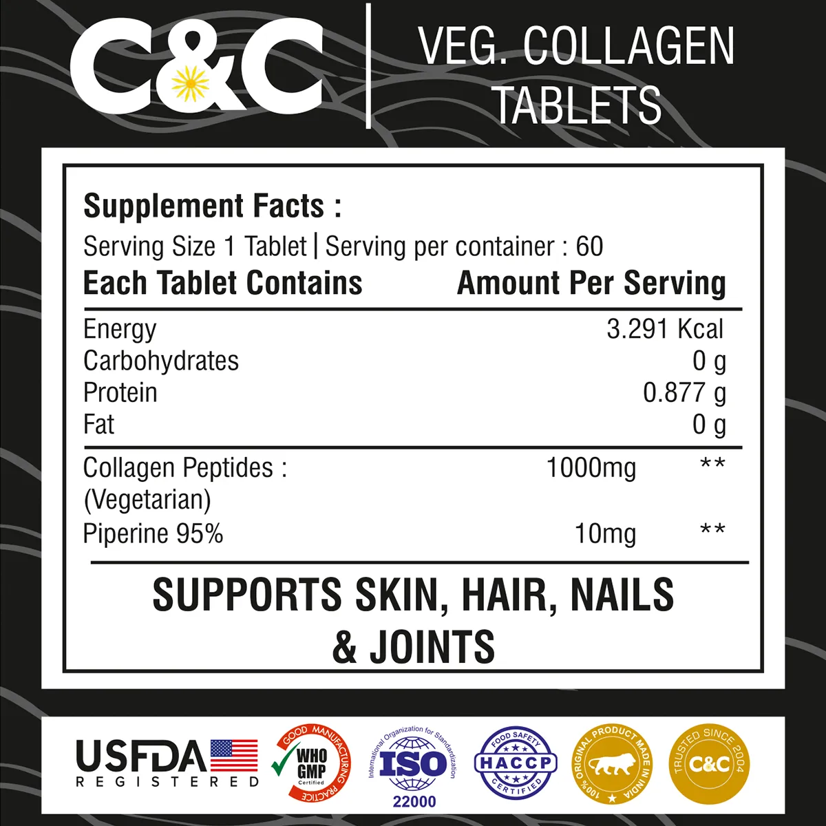 Veg Collagen Peptides Tablets - Image 5