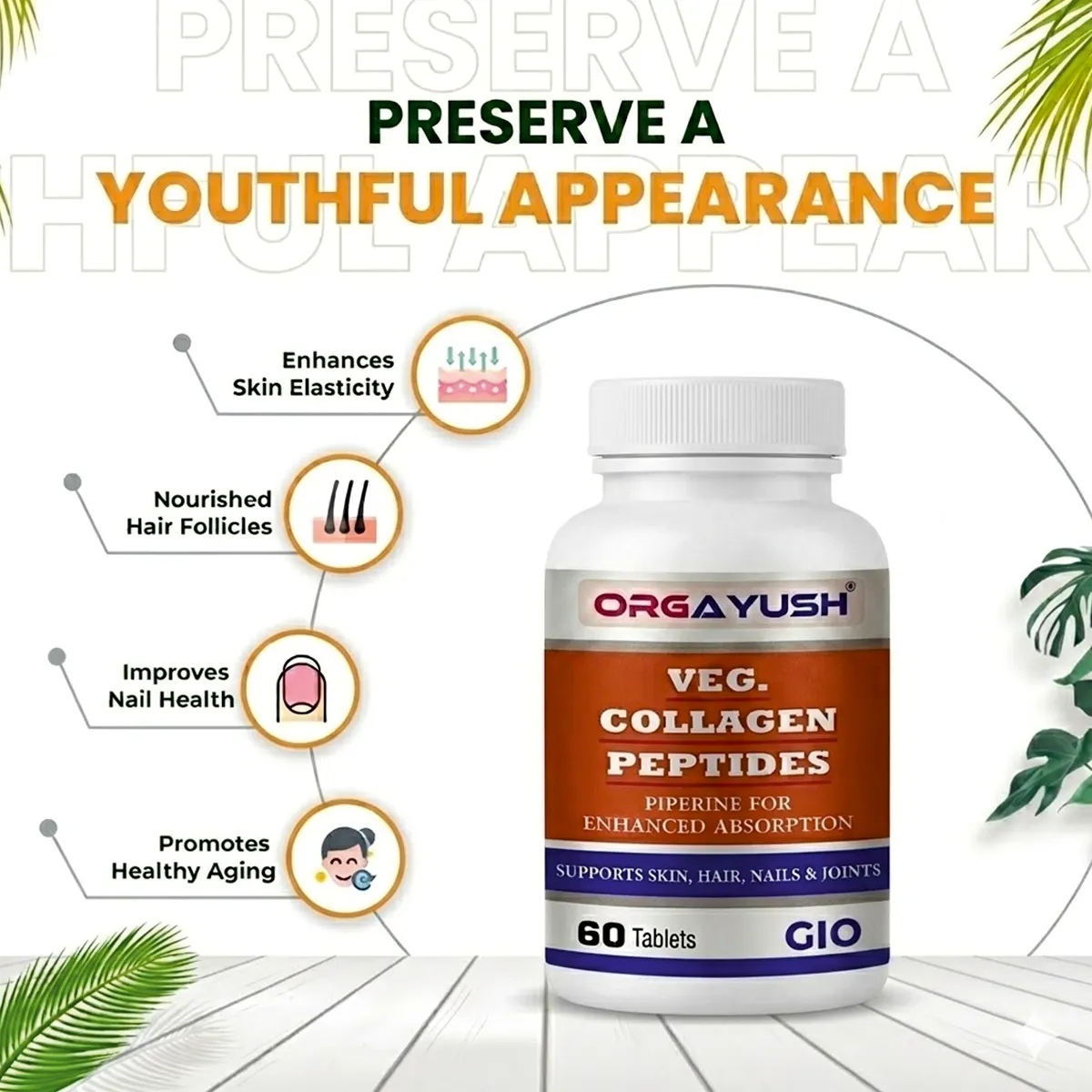 Veg Collagen Peptides Tablets - Image 6