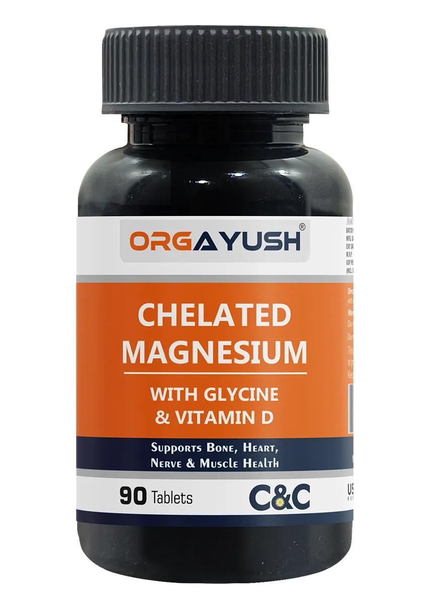 Chelated Magnesium with Glycine & Vitamin D3 – 90 Tablets