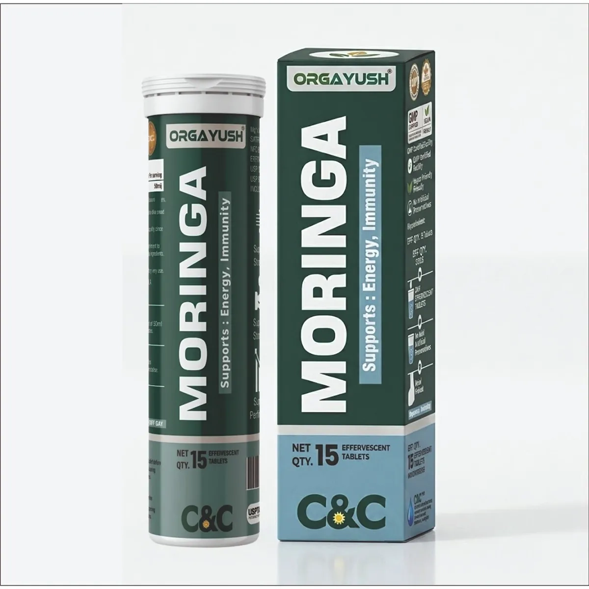 Organic Moringa Effervescent Tablets