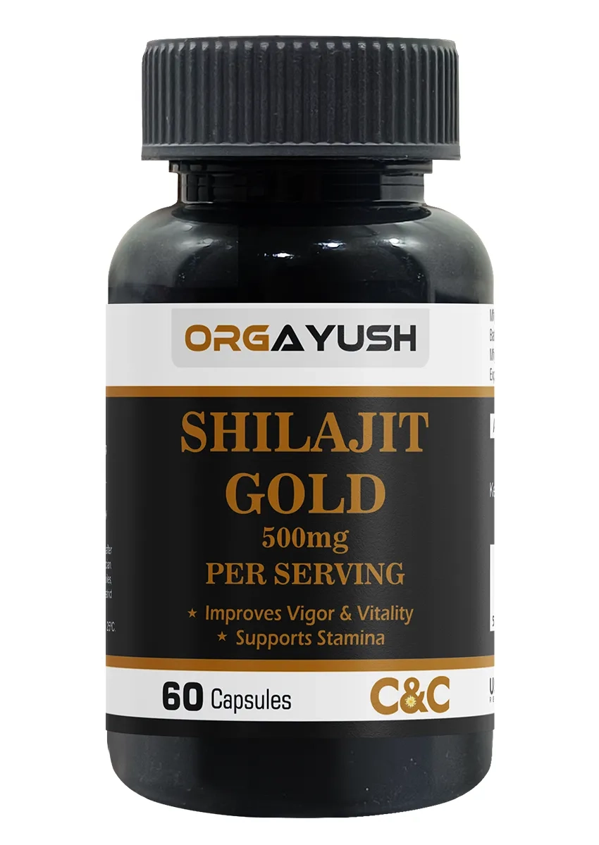 Shilajit Gold 500mg Capsules by Orgayush